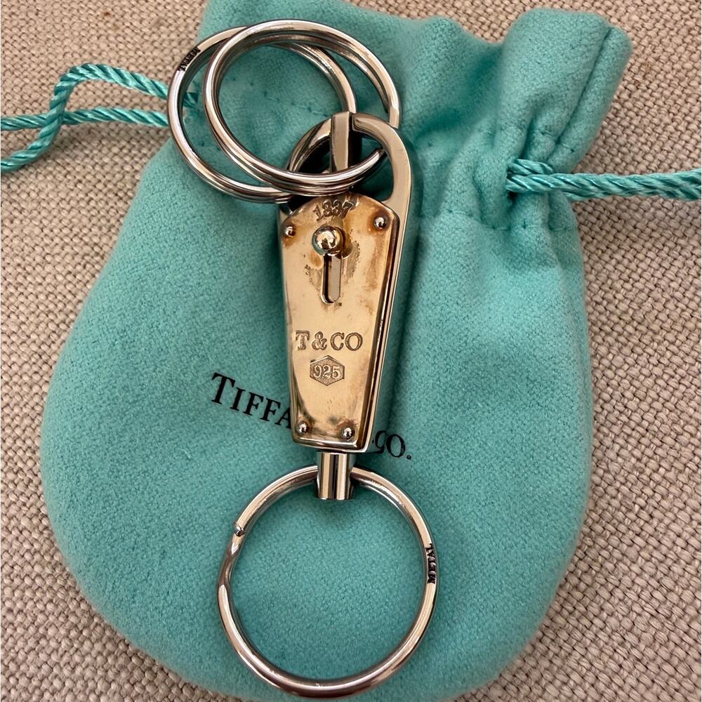 Tiffany & Co. 1837® Makers Valet Key Ring in Sterling Silver + Stainless Steel
